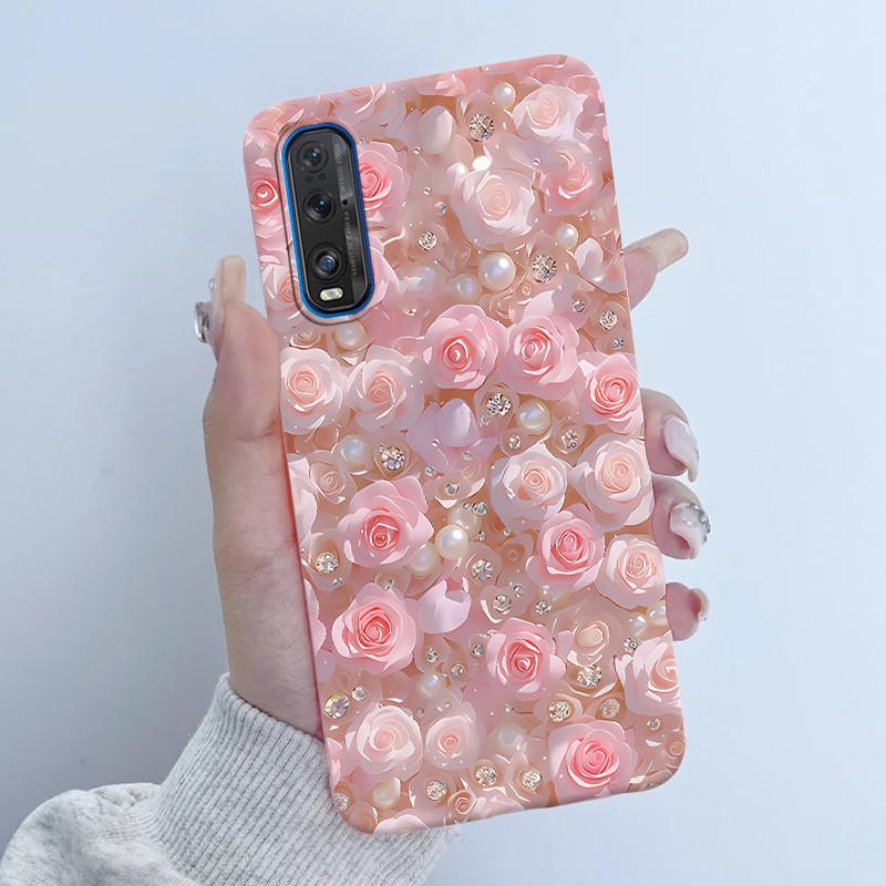 For Oppo Find X2 X 2 Pro Phone Case Butterfly Flower Girl Design Soft Silicone TPU Back Housing for Oppo Find X2 Pro X2Pro Cover
