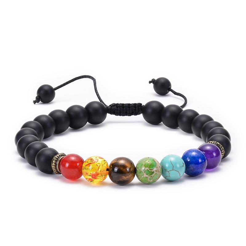 JYL TS Bracelet Colorful Natural Stone  Energetic Beads Brings Vitality & Joy