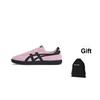 Tokuten Soft Comfortable Thin Sole Non-Slip Shock-Resistant Durable Low-Top Skate Shoes Women Sneaker Light-Pink 1183A907-701