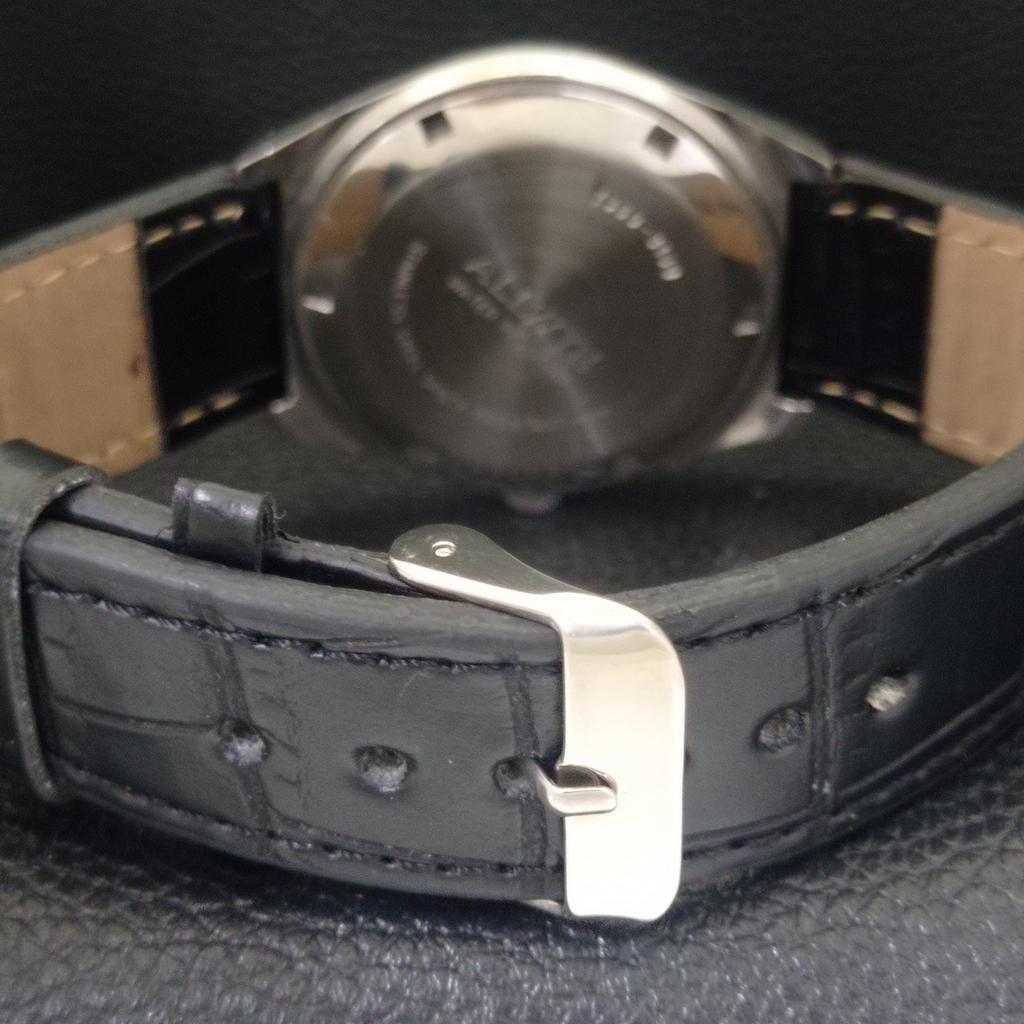 VINTAGE ALLWYN HANDAUFZUG 6300A INDIEN HERREN WEISSES ZIFFERBLATT UHR a703948-1