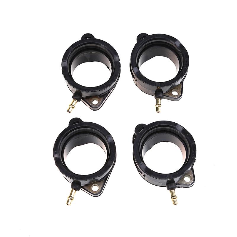 4Pcs Rubber Carburetor Intake Manifold Boot Joints Engine Insulator Adapters Replacements for Kawasaki ZX1200C ZX1100C ZX1100D