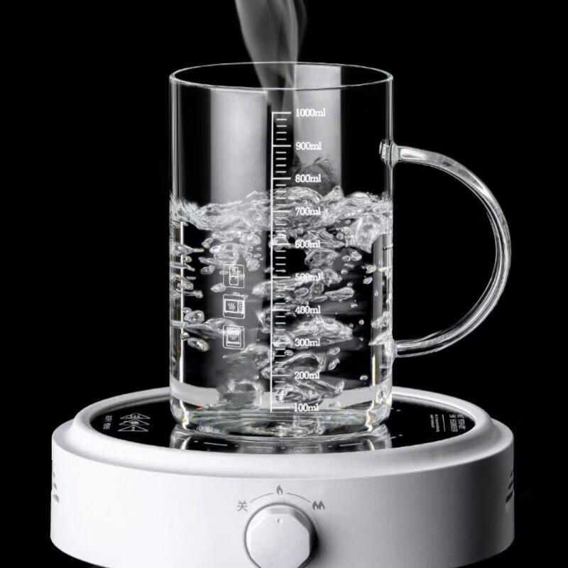 ZISIZ Large Capacity Glass Tea Mug