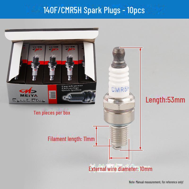 Bujii și duze 168F/190F pentru motoare de drujbă, generator și mașină de tuns iarba