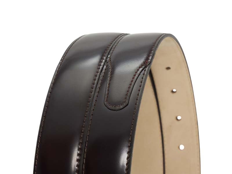 Regal Premium Cordovan Business Belt for Men, TS95EC, Burgundy