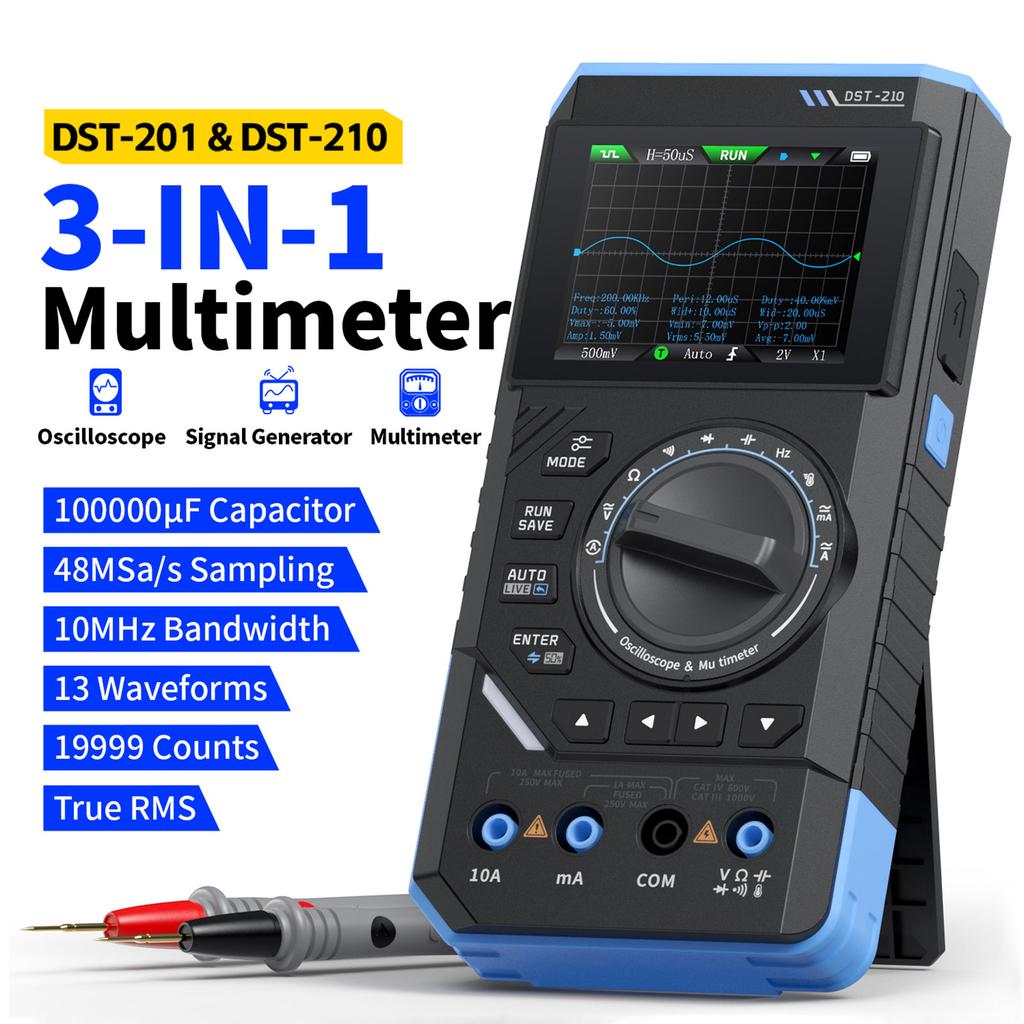 High Precision 4.5 Digit Digital Multimeter with Oscilloscope & Signal Generator Simple To Operate for Professional Use