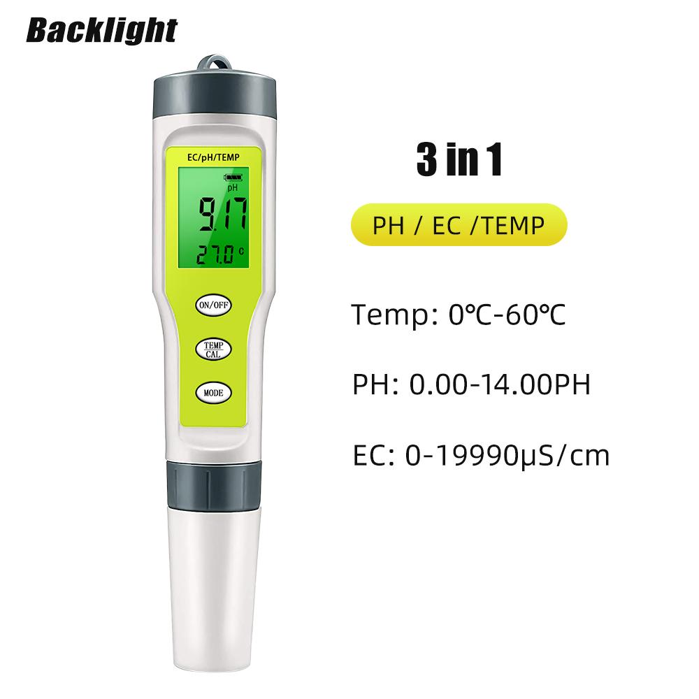 4/5/7 in 1 PH Meter TDS EC ORP Salinity S. G Temperature Meter With Backlight Digital Water Quality Monitor Tester for Aquarium