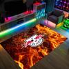RB Leipzig Football Design Crystal Velvet Carpet Cozy Non?Slip Printed Rug For Bedroom Living Room Entrance
