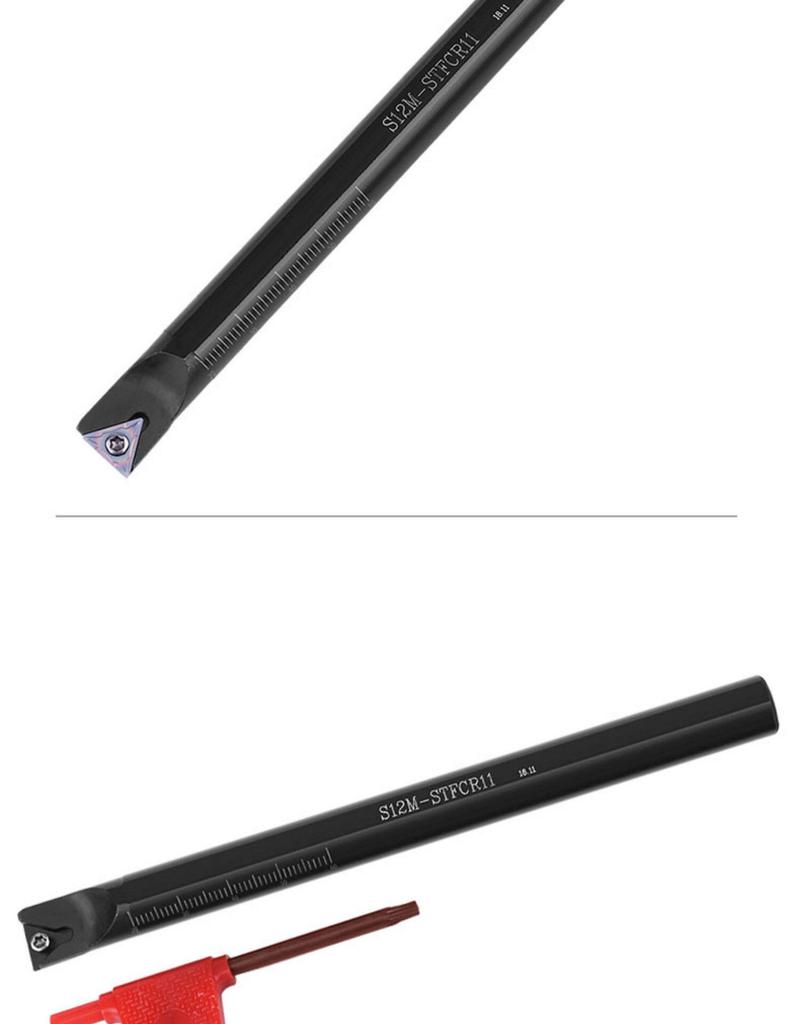 91° CNC Boring Bar Tool Holder - Inner Hole Turning Tool S12M-STFCR09/S16Q-STFCR11