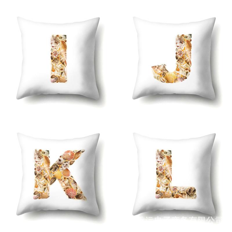 Polyester Pillowcase Automobile Decoration Home 26 English Letter Printed Pillowcase