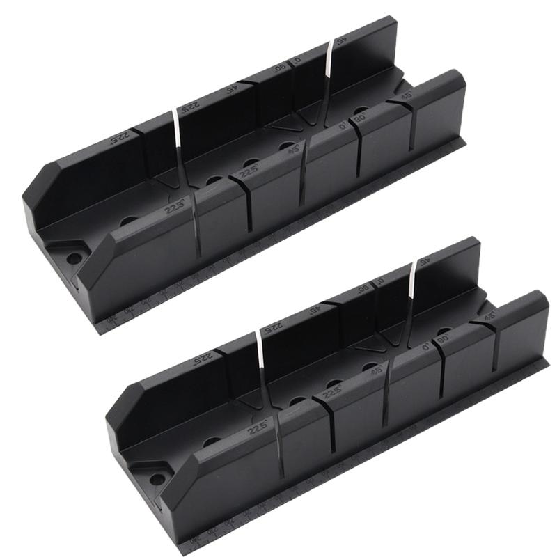 Clamping Mitre Box with Clamp & 45°90 °Angle Mitre Box Plastic Mitre Box Pruning Saw Wood Cutting Hand Saw Hardware