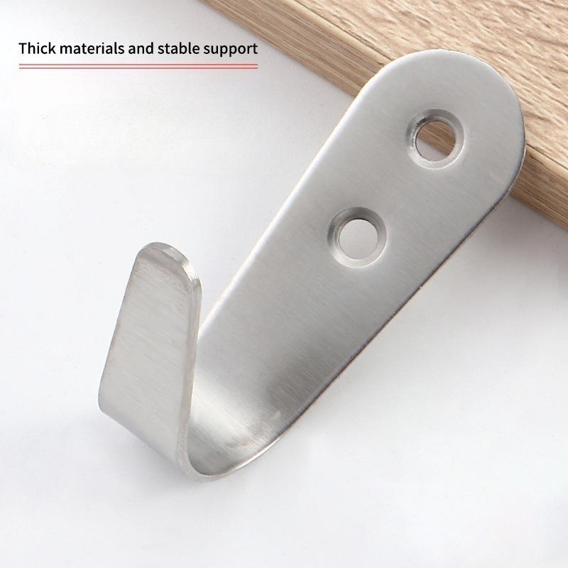 Stainless Steel Coat Hook Bathroom Behind The Hook Door Cloakroom Hook Up Partition Hook Bathroom Wall Hanger Clothes