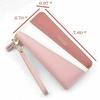 Women Ladies Leather Wallet Long 2 Zip Purse Card Phone Holder Clutch Handbag