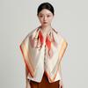 12 mm fashionable printed shawl made of 100% mulberry silk classic square scarf, versatile and high-end real silk scarf, women's new