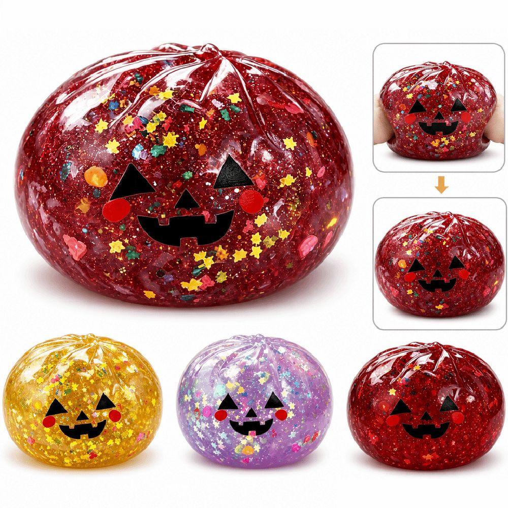 Pumpkin Steamed Stuffed Bun Squeeze Pinch Le Squeeze Decompression Dough  Halloween Gift