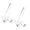 Sturdy Clear Acrylic Display Stand Practical Small Clear Holder Decorative Easel for Art and Dining Presentations