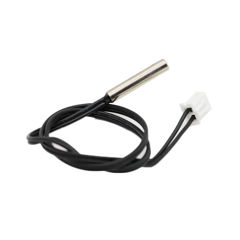 1 szt. Wodoodporny NTC 10K Om Dokładność 1% 3435 Termistor Czujnik Temperatury Cylindryczna Sonda Z Przewodem 4X20mm