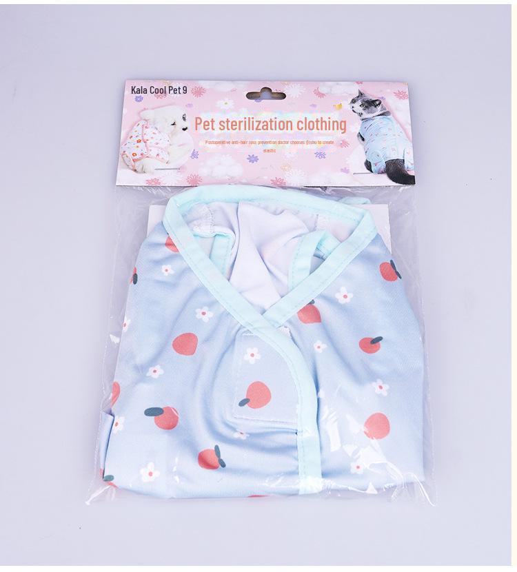 Breathable Anti-Licking Surgery Clothes for Female Cats - Thin, Post-Op, Weaning Wear