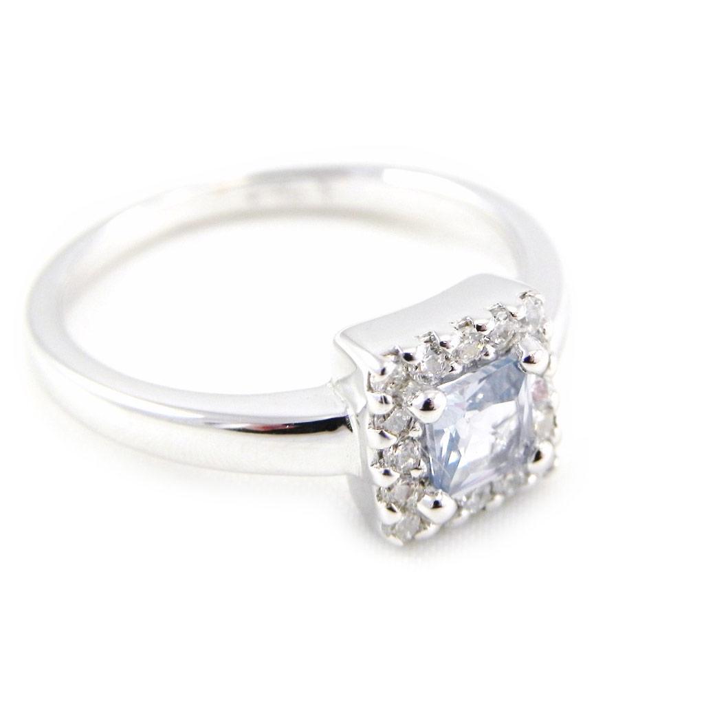 Blue Topaz 'Scarlett' Silver Ring