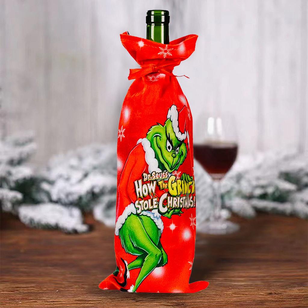 Decoratiuni Grinchs de Craciun Set de sticle Dress Up Sticla de Craciun Decoruri de Craciun Petrecere Decoruri pentru casa de vacanta