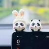 Auto-Armaturenbrett-Ornamente Panda Tiger für Auto-Mittelkonsolen-Dekoration Auto-Zubehör für Heim- und Bürodekoration Geschenke