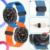 Carbon Fiber Pattern Strap for Samsung Galaxy Watch 7 Ultra 47mm Silicone Magnetic Clasp Band for Galaxy Watch 7 Ultra Bracelet