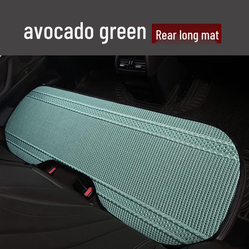 Breathable Ice Silk Car Seat Cushion - Universal, Non-Slip, Cute Solid Color, Suitable for All Seasons