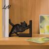Sturdy Non Slip Book Supports for Kids 3D Printed Cat Bookend Bookshelves Decorative Ends Office Desk Home Library & Study Room Modern Minimalist