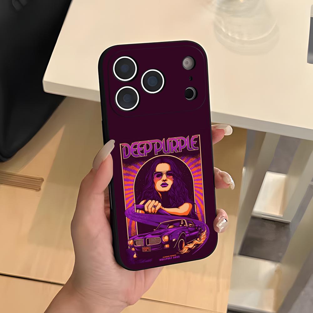 

Band D-Deep P-Purple Phone Case For IPhone 17 Air 16 E Pro Max 15 14 13 Mini 12 Pro 11 Max Plus Black Soft Shell iPhone 16 Pro