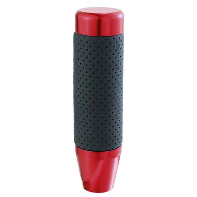 Bashineng Shift Knob Gear Lever 13cm Long Weight Leather Alloy Suitable Fit Manual Automatic Car Truck SUV (Red)