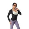 Women's Waist-Cinching Long-Sleeve Body Shaper Sweat Suit for Fitness and Yoga