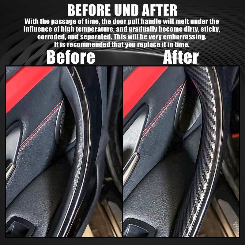 Car Interior Door Handles For BMW F30 F31 F32 F34 F36 F80 F82 3 4 Series 3GT ABS Interior Door Handle Pull Protective Cover