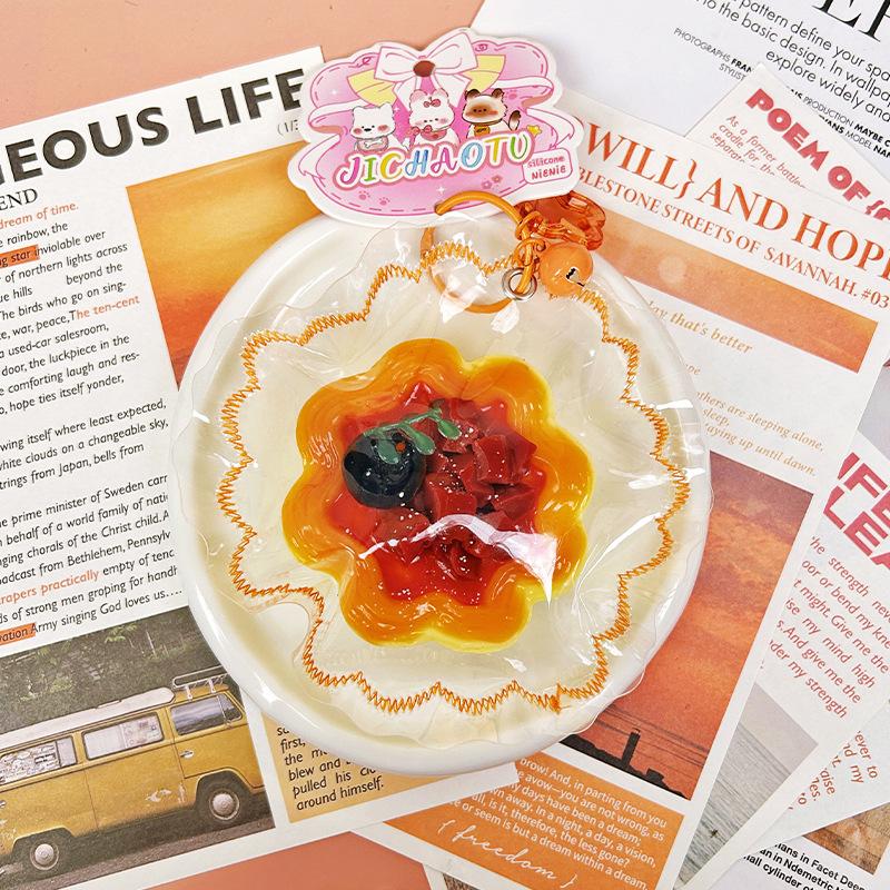DIY Food-grade Silicone Squishy Dessert Series tart Stress-relief Toy Squishy Fun Stress-relief Toy