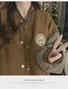 Women's Vintage Embroidered Plush Baseball Jacket - New Winter Style