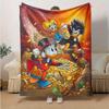 1pc. Cartoon Duck Family Blanket, Cute Home Decor for All Seasons, Perfect Gift for Friends and Family, Soft and Cozy Throw Blanket, Ideal F