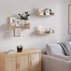 WOLTU 3PCS/SET Children's Bookcases Bookshelf 40/50/60cm Wall Shelves Hanging Floating Montessori Shelf for Kid's Books Toys