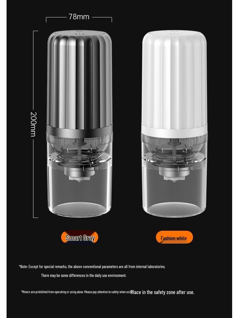 Wireless Portable Electric Coffee Grinder with USB Charging and Adjustable Coarseness