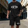 Mens T-Shirt Tracksuit Printing Casual Jogging Sportswear Outdoor Sports Clothing Summer High Quality Short Sleeves Shorts