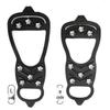 Anti-Slip Snow Crampons - 18 Teeth Mountaineering Shoe Spikes for Outdoor Climbing