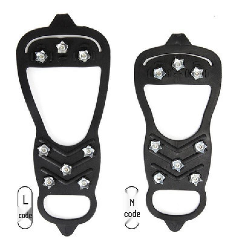 Anti-Slip Snow Crampons - 18 Teeth Mountaineering Shoe Spikes for Outdoor Climbing