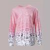 European and American large-size women's clothing spring and autumn leopard print t-shirt loose top