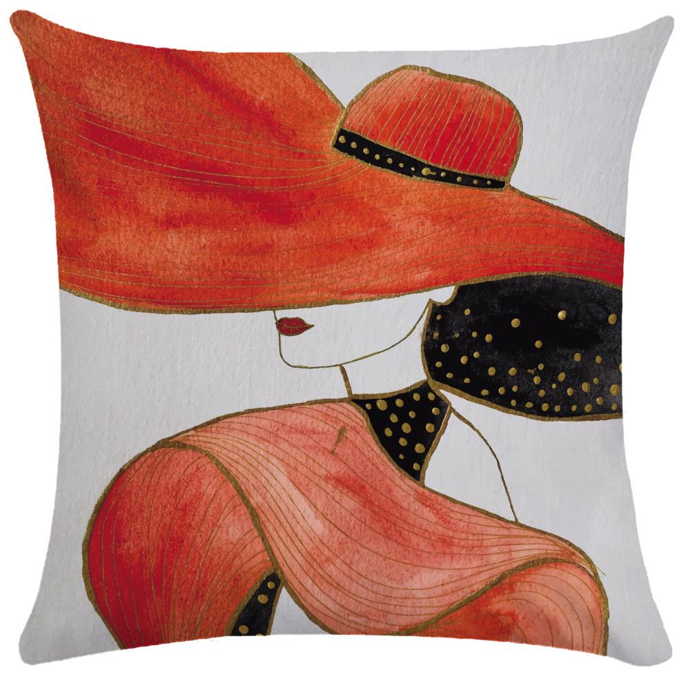 50x50cm Pillowcase Nordic Square Pillowcase Living Room Decoration Backrest Cover Sofa Cushion Pillowcase