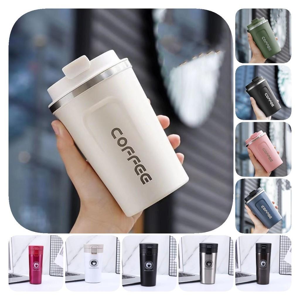 Large Capacity Stainless Steel Vacuum Insulated Coffee Cup Creative Minimalist Car Water Mug