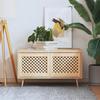 Cabinet Doors 2 Pcs Grid Design 49.5 X 39.5 Cm Solid Pine Wood