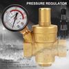 DN1 Adjustable Water Pressure Maintaining Relief Valves Regulator Reducer With Gauge Meter Brass Water Pressure Reducer Tools