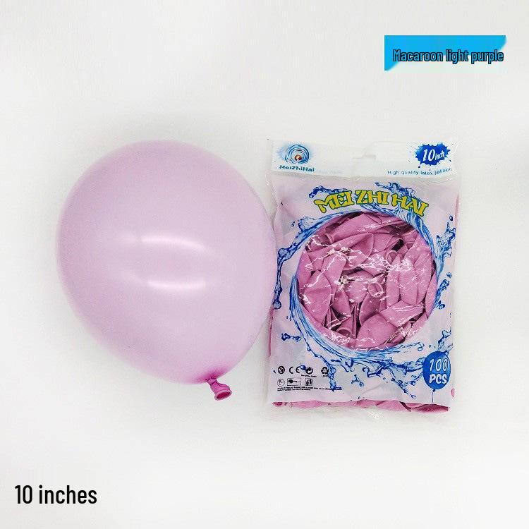 10" Thickened Macaron Balloon Set – Colorful Latex Birthday Decorations for Kids