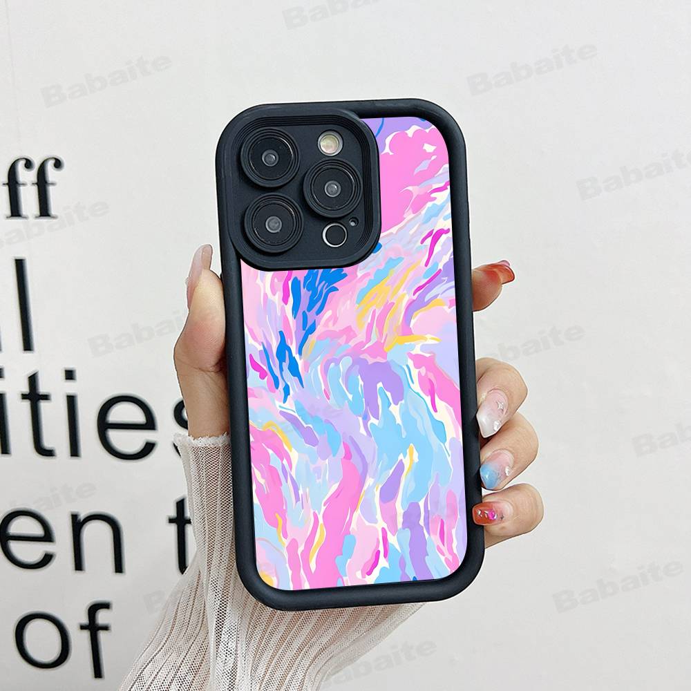 Rainbow Line Phone Case For IPhone 17 16 15 14 Plus 13 12 11 Pro Max Silicone Cover