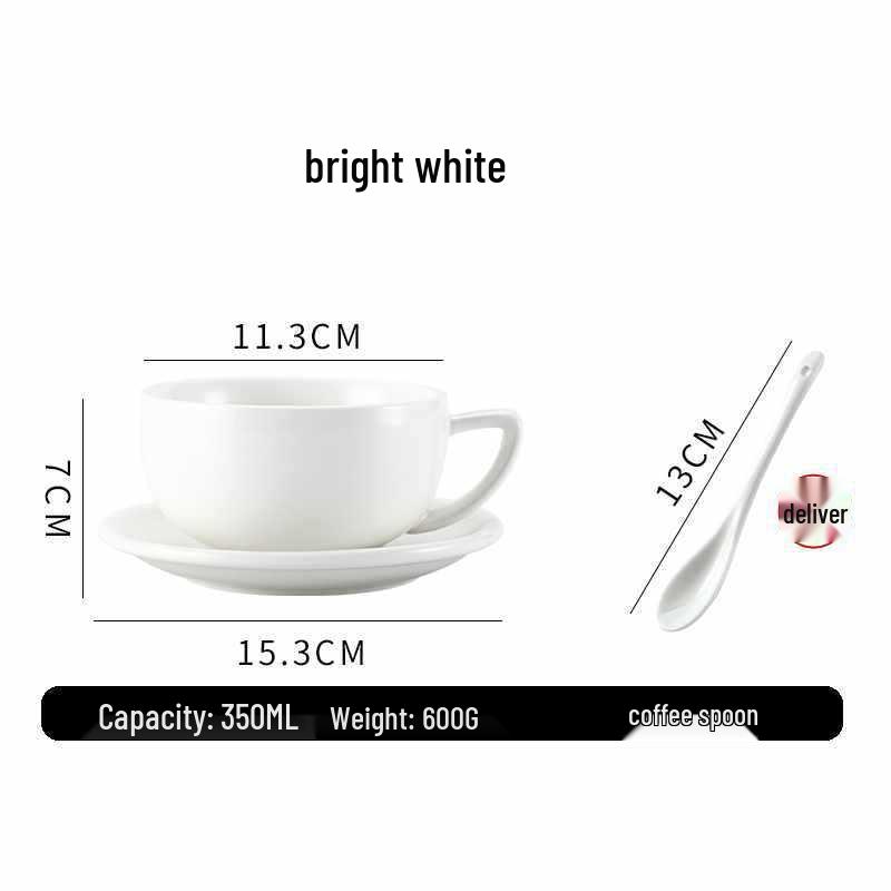 European Ceramic Coffee Set: Professional Latte Art, Cappuccino & Sawada Cups