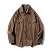 Japanese Retro Corduroy Long-Sleeve Work Shirt Jacket for Men, Autumn and Winter Casual Slim-Fit Foreign Trade Men's Shirt