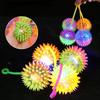 2026 Light Up Balls Party Favors Fidget Toy Stress Relief Spike Rubber Ball Led Flashing Spiky Balls Squeeze Toys Drop Shipping
