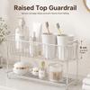 Double Layer Stainless Steel Kitchen Dish Drying Rack Countertop Storage Basket Bathroom Cosmetic Organizer